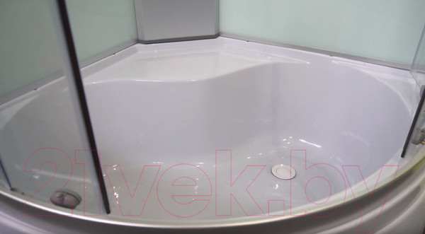 Изображение товара Душевая кабина Coliseum Simple T-80 (белый/матовое стекло)