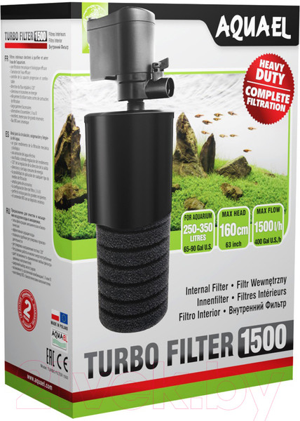 Изображение товара Фильтр для аквариума Aquael Turbo Filter 1500 / 109404