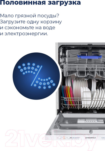 Изображение товара Посудомоечная машина Maunfeld MLP-12S
