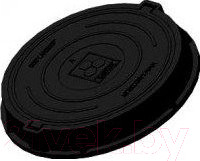 Изображение товара Люк канализационный Сандкор Тип С 60кН (черный)