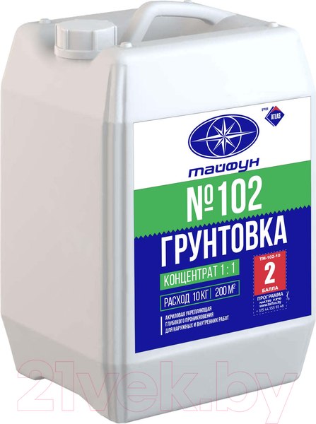 Изображение товара Грунтовка Тайфун Концентрат №102 (10кг)