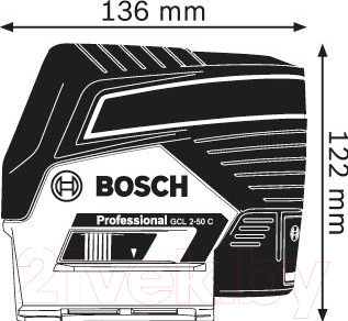 Изображение товара Лазерный нивелир Bosch GCL 2-50 C Professional (0.601.066.G00)