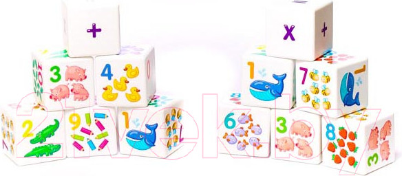 Изображение товара Развивающая игра Десятое королевство Кубики. Учимся считать / 01712