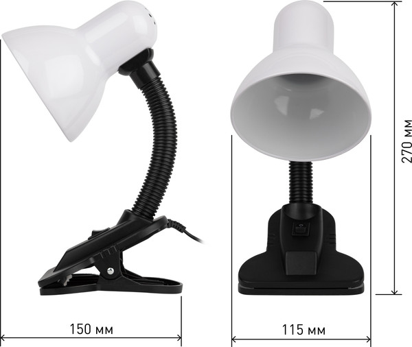Изображение товара Настольная лампа ЭРА N-102-E27-40W-W / C0041423 (белый)