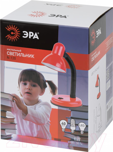 Изображение товара Настольная лампа ЭРА N-120-E27-40W-R / Б0022332 (красный)