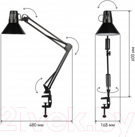 Изображение товара Настольная лампа ЭРА N-121-E27-40W-BK / C0041454 (черный)