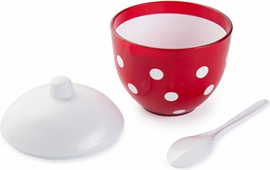 Изображение товара Сахарница Berossi Marusya ИК 23112000 (красный полупрозрачный)