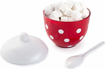 Изображение товара Сахарница Berossi Marusya ИК 23112000 (красный полупрозрачный)