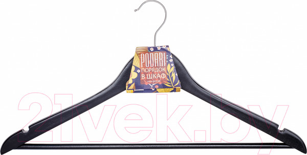 Изображение товара Деревянная вешалка-плечики Podari JHB 3011 (черный)