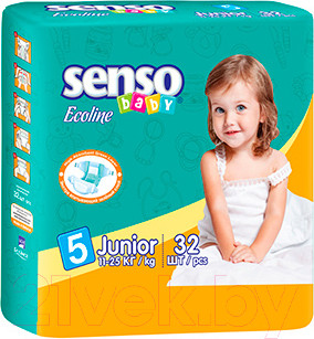 Изображение товара Подгузники детские Senso Baby Ecoline Junior 5 (32шт)