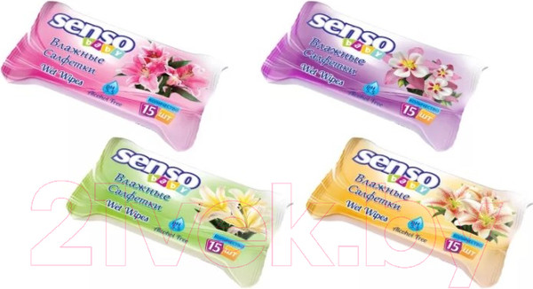 Изображение товара Влажные салфетки детские Senso Baby 15шт