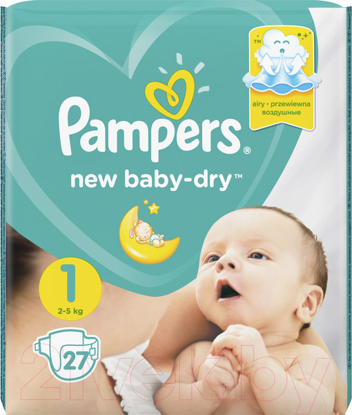 Изображение товара Подгузники детские Pampers New Baby-Dry 1 Newborn (27шт)
