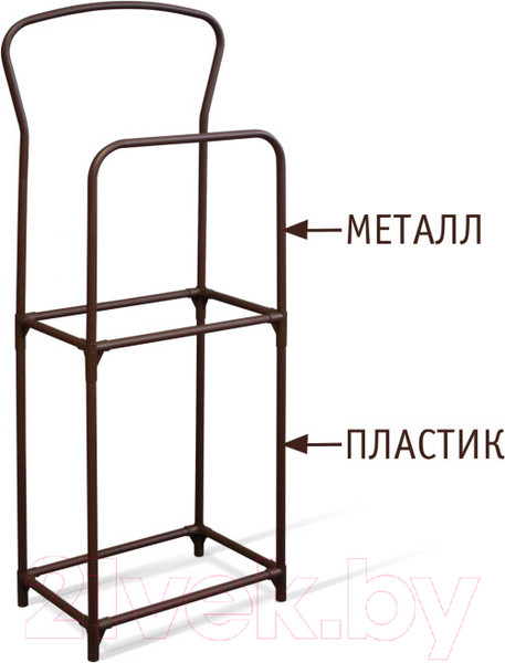 Изображение товара Стойка для одежды Sheffilton SHT-SUR3 (коричневый муар/коричневый)