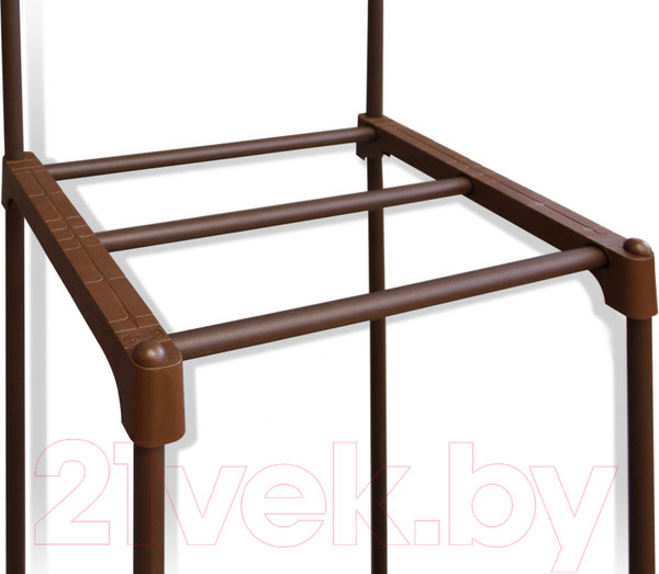 Изображение товара Стойка для одежды Sheffilton SHT-SUR4 (коричневый муар/коричневый)