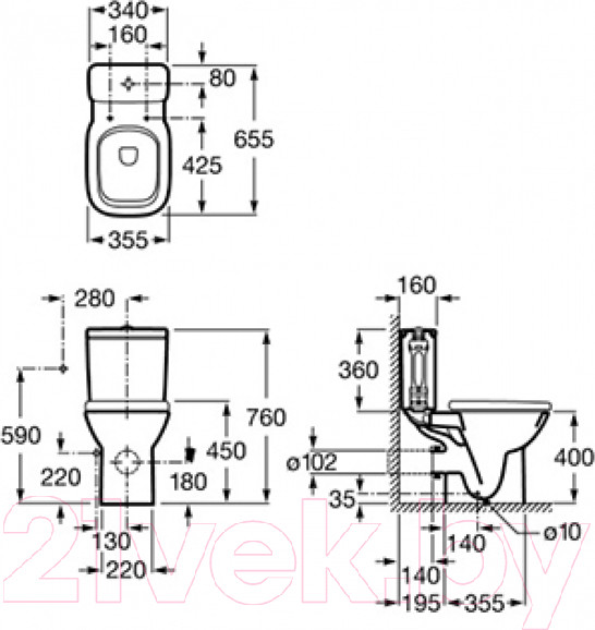 Изображение товара Сиденье для унитаза Roca Debba ZRU9302826