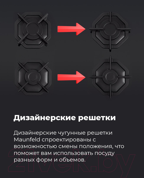 Изображение товара Газовая варочная панель Maunfeld EGHG.32.2CB/G