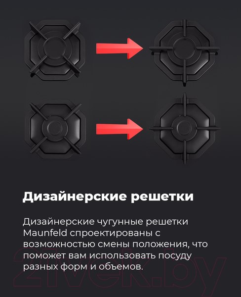 Изображение товара Газовая варочная панель Maunfeld EGHG.32.2CW/G