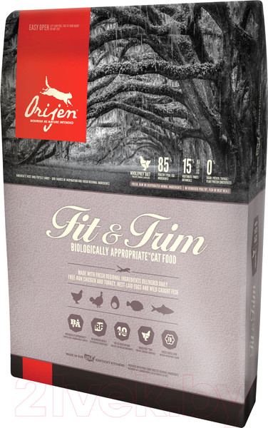 Изображение товара Сухой корм для кошек Orijen Fit & Trim (5.4кг)