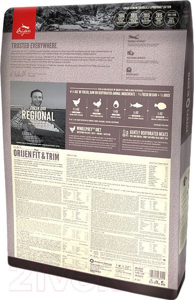 Изображение товара Сухой корм для кошек Orijen Fit & Trim (5.4кг)