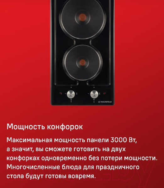 Изображение товара Электрическая варочная панель Maunfeld EEHE.32.4B