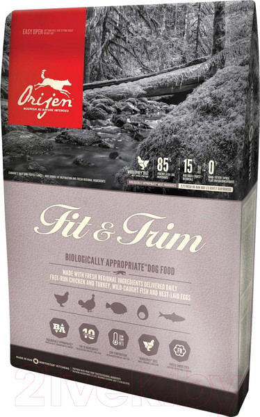 Изображение товара Сухой корм для собак Orijen Fit & Trim (11.4кг)