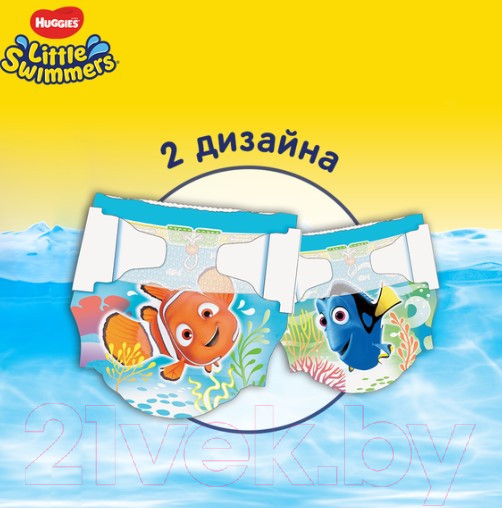 Изображение товара Подгузники-трусики детские Huggies Little Swimmers 2-3 (12шт)