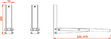 Изображение товара Кронштейн для крепления микроволновой печи Electric Light КБ-01-10 (белый)