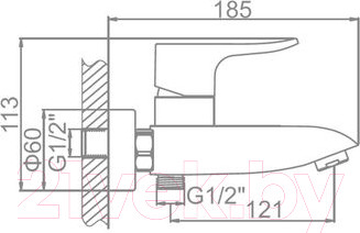 Изображение товара Смеситель Loffrey LF83234