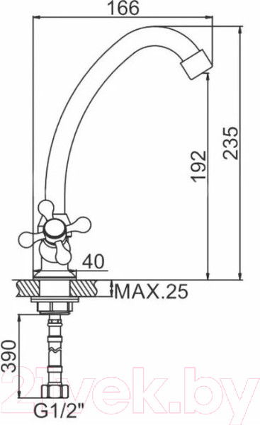 Изображение товара Смеситель Wisent W4965