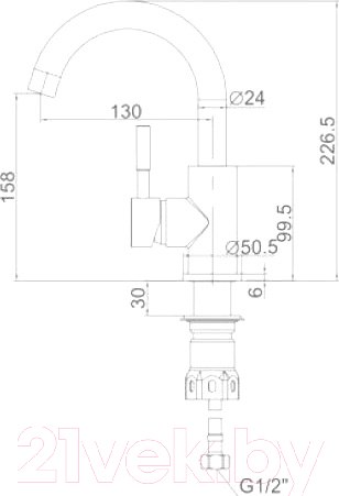 Изображение товара Смеситель Ledeme L1098-3