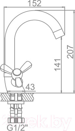 Изображение товара Смеситель Ledeme L1112
