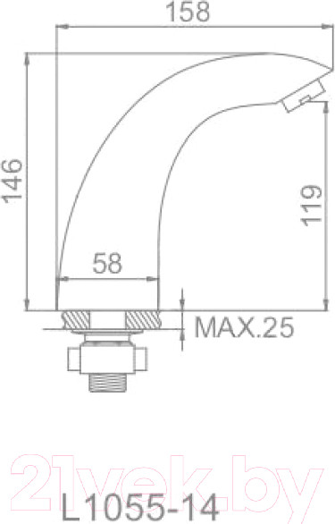 Изображение товара Смеситель Ledeme L1055-14