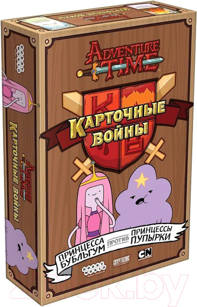 Изображение товара Настольная игра Мир Хобби Время приключений: Карточные войны. Бубыльгум против Пупырки