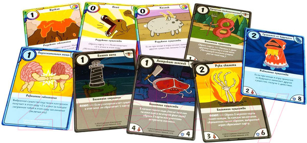 Изображение товара Настольная игра Мир Хобби Время приключений: Карточные войны. Бубыльгум против Пупырки