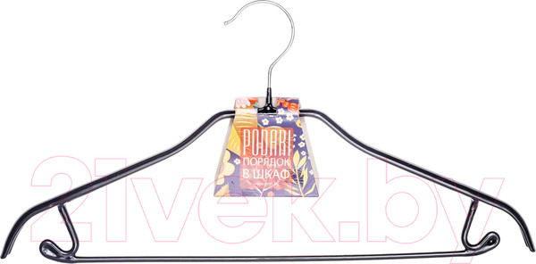 Изображение товара Металлическая вешалка-плечики Podari JMH 004 (черный)