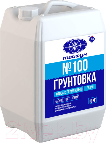 Грунтовка Тайфун Глубокопроникающая №100 (10л)