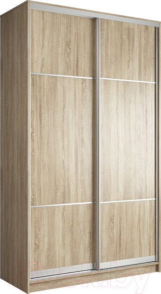 Изображение товара Шкаф-купе Евва 138 SS.03 / АЭП ШК.2 02 (сонома/серебро)