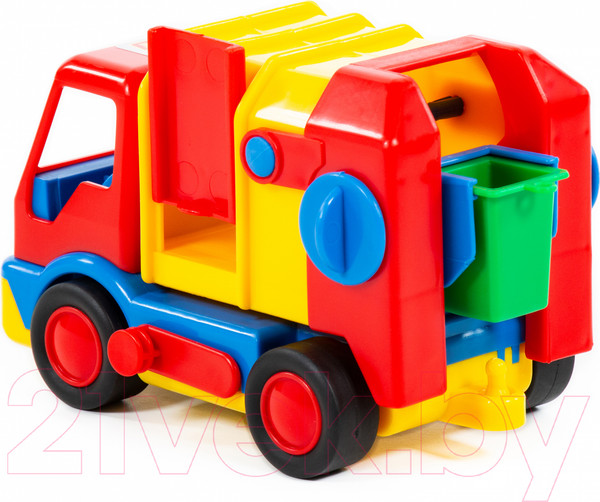 Изображение товара Мусоровоз игрушечный Полесье Базик / 9609 (в сеточке)