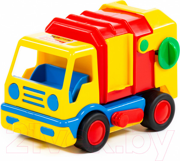 Изображение товара Мусоровоз игрушечный Полесье Базик / 9609 (в сеточке)