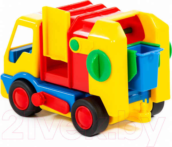 Изображение товара Мусоровоз игрушечный Полесье Базик / 9609 (в сеточке)