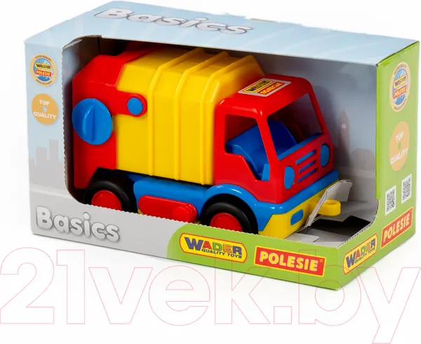 Изображение товара Мусоровоз игрушечный Полесье Базик / 37640 (в коробке)