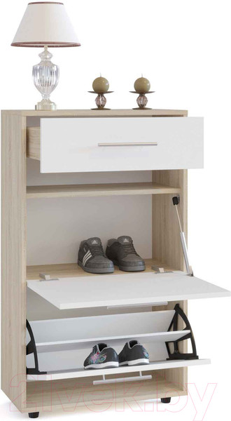 Изображение товара Тумба для обуви Сокол-Мебель ТП-2 (дуб сонома/белый)