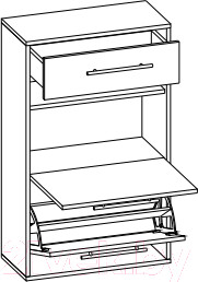 Изображение товара Тумба для обуви Сокол-Мебель ТП-2 (дуб сонома/белый)