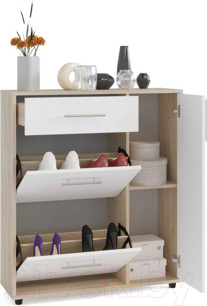 Изображение товара Тумба в прихожую Сокол-Мебель ТП-4 (дуб сонома/белый)