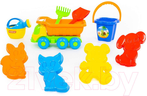 Изображение товара Набор игрушек для песочницы Полесье Кеша №273 / 4359 (в рюкзаке)