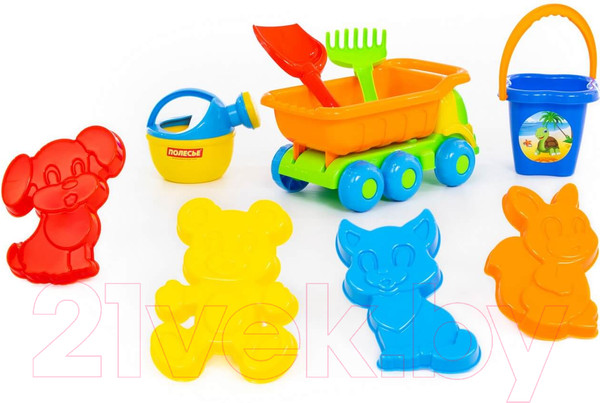Изображение товара Набор игрушек для песочницы Полесье Кеша №273 / 4359 (в рюкзаке)