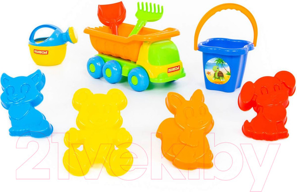 Изображение товара Набор игрушек для песочницы Полесье Кеша №273 / 4359 (в рюкзаке)