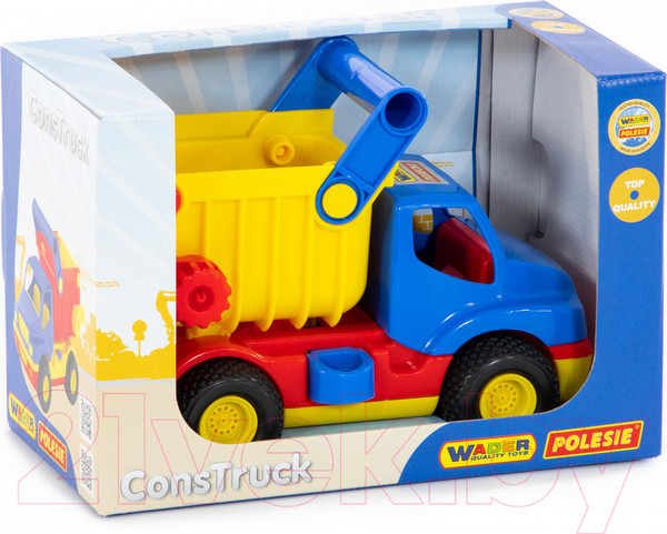 Изображение товара Самосвал игрушечный Полесье КонсТрак / 37671 (в коробке)