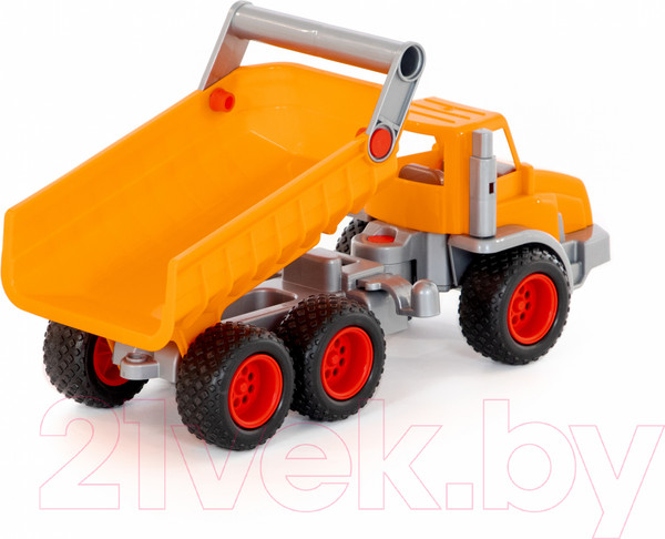 Изображение товара Самосвал игрушечный Полесье КонсТрак трехосный / 44877 (в сеточке)