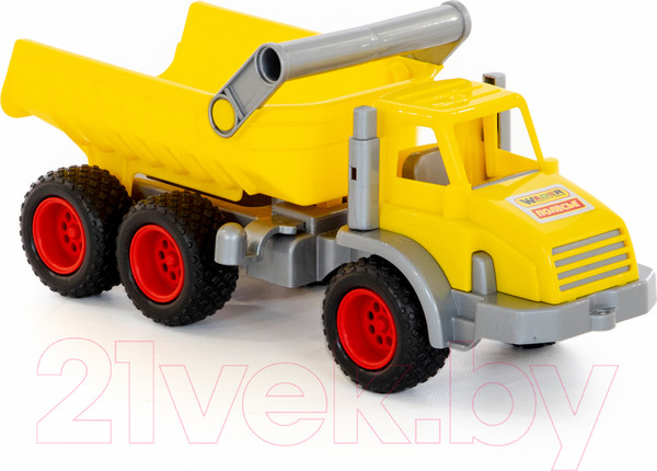 Изображение товара Самосвал игрушечный Полесье КонсТрак трехосный / 44877 (в сеточке)